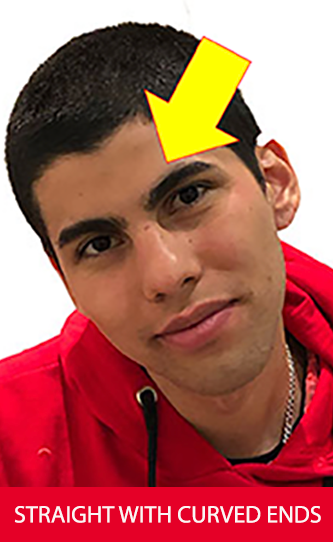 male eyebrow